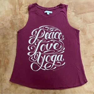 Spiritual Gangster *Peace*Love*Yoga* Tank Top M